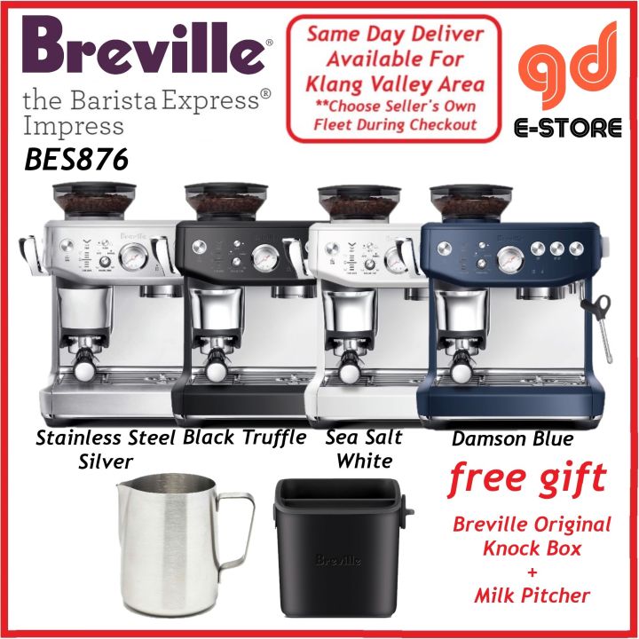 Breville BES876 Barista Express Impress Espresso Coffee Machine with ...