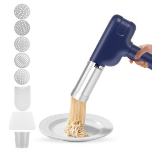 Handheld Electric Pasta Machine Portable Pasta Machine With 8 Attachments Rechargeable Pasta Machine For Made Spaghetti/Fettuccine
