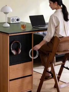 CraftedLiving SG-Foldable Multifunctional Step Stool Climbing Ladder Stool Kitchen High Stool Thickened Backrest Chair