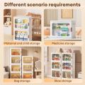 Goody 37cm Wide Gap Storage Cabinet Foldable Storage Cabinet Organizer Locker Magnetic Plastic Cabinet Storage. 
