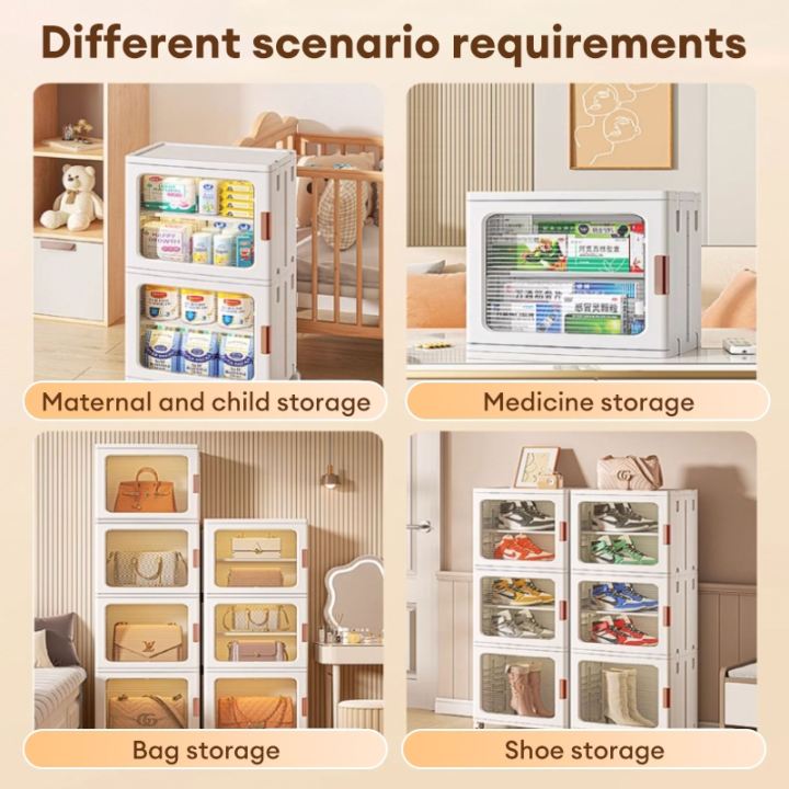 Goody%2037cm%20Wide%20Gap%20Storage%20Cabinet%20Foldable%20Storage%20Cabinet%20Organizer%20Locker%20Magnetic%20Plastic%20Cabinet%20Storage%20-%20Image%207