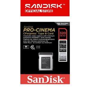 SanDisk® PRO-CINEMA CFexpress™ Type B Card (320GB/ 640GB)