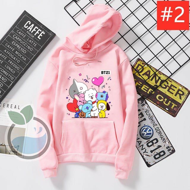 JAKET SWEATER HOODIE BT21 PRIA WANITA Lazada Indonesia