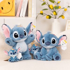 2025 Genuine Disney Big Movie Kawaii Stitch Stuffed Toys Lilo&Stitch Plush Dolls Throw Pillow Children Birthday Christmas Gift