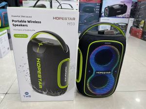 Hopestar H59 ลำโพงบลูทูธ 60 วัตต์ ลำโพง2 ดอก พร้อมไฟ RGB แบบพกพา รุ่นใหม่2025