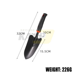 31cm - 46cm Shovel For Gardening With Non-Slip Rubber Grip Heavy Duty Metal Compact Shovels.