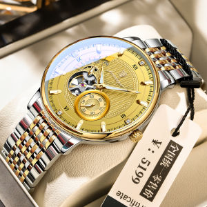 2026 new POEDAGAR automatic watch for men waterproof import mechanical movement luxury stainless steel hollow watch