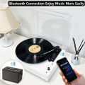 Middix Vinyl turntable player Gramophone  wooden music player retro vinyl record player LP Phonograph Can Connect to Bluetooth Speakers. 