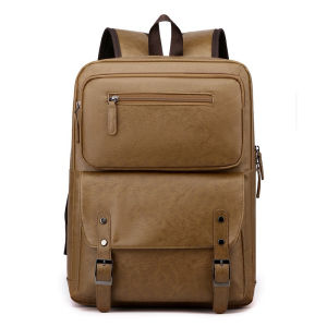 TAS PRIA 70004 - TAS RANSEL PRIA KULIT TAS RANSEL LAPTOP KERJA KULIAH SEKOLAH TRAVEL - C