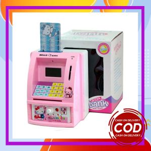 Dengan Kartu Celengan ATM Anak Mini karakter - Mainan Edukasi Menabung Model ATM Brankas Mini Anak