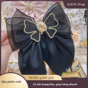 Hàng có sẵn✨ Hàn Quốc Phong Cách Ngọt Ngào Thời Trang Cô Gái Công Chúa Tóc Clip Rhinestone Lớn Bow Kẹp Tóc Cho Phụ Nữ Mũ Nón Mùa Xuân Clip Tóc Phụ Kiện