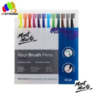 Mont Marte Premium Pen Set - Real Brush Pens 12/24/36pc