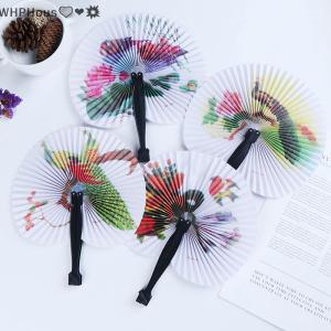 WP💓💛💖 Summer Handheld Fan Chinese Folding Hand Fan Printed Paper Decorative gift