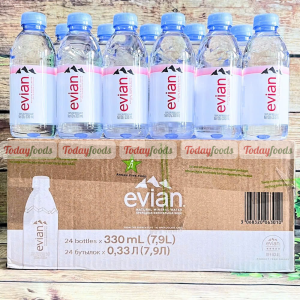 Nước khoáng Evian 330ML (thùng 24 chai) - Nhập khẩu từ Pháp