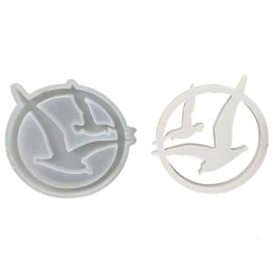 Silicones Mold Unique Round Hollowed Lighthouse Sea Gull Pendants Resins Casting Mould for Personalizing Gift and Crafts