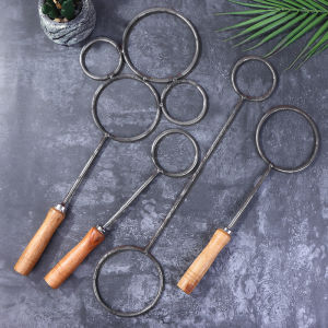 LEI เครื่องมือตัดและรีดผ้าขวดไวน์แบบทำมือ1ชิ้นแหวนเหล็กเผาขวดไวน์อุปกรณ์ตัดขวดแก้วเครื่องมือตัดเซรามิก