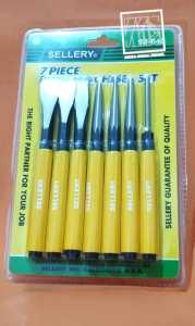 Pahat Besi dan penitik Set 7pcs Sellery