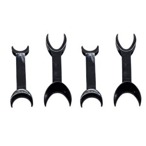 2pcs/set Dental Mouth Opener Black Double Head Lip Retractor Dentist Intraoral Lip Cheek Retractors Orthodontic Dentist Tools