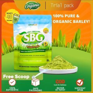 [Ready stock] SALVEO BARLEY GRASS in Trial Pack 80 Grams Pure and Organic