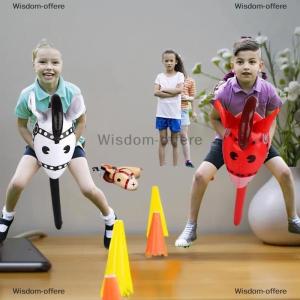 [COD] Wisdom-offere 1Pcs Inflatable Horse Head Balloon Blow Up Pony Stick Toy Halloween Party Supplies Inflatable Stick Childrens Toys