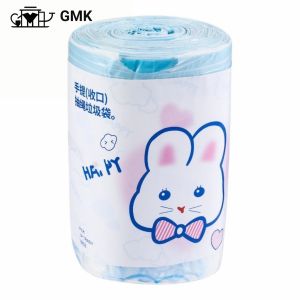 50/100 ชิ้น ถุงขยะ แบบม้วน มีหูหิ้ว พกพา เหนียว ไร้กลิ่น ถุงขยะในบ้าน ลายการ์ตูน ถุงพลาสติก มีหูหิ้ว 45x50cm G2718