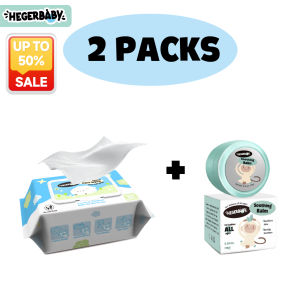 Hegerbaby TenderTouch Aqua Wipes + Soothing Balm - Alcohol-Free &  Relieve Bites