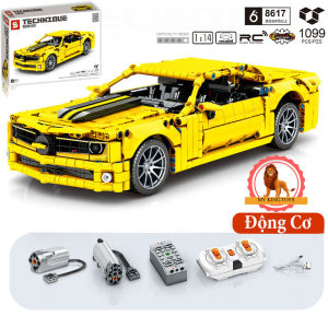 Đồ Chơi Lắp Ráp Kiểu Lego Điều Khiển Từ Xa Siêu Xe Chevrolet Camaro YellowBlack Model SY8617 Với 1099 Mảnh Ghép