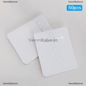 [COD] SweetBabiese 50Pcs Fashion Brooches Display Cards High Quality Pins Blank Paper Tag Jewelry Packaging Cards Sale Hang Price Tag Cards