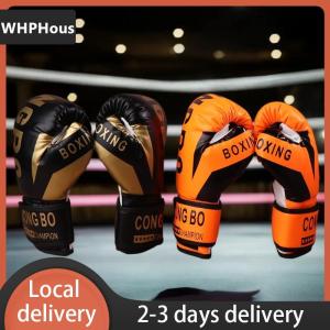 [COD] WHPHous Ship within 24 hours Kids 6oz Professional Boxing Training Sparring Gloves PU Leather Kids Breathable Muay Thai Punching Karate Training Gloves