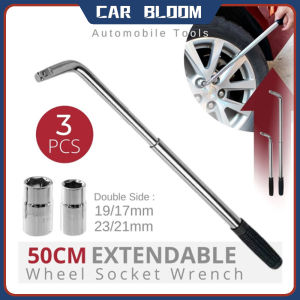 3pcs/set socket cross tire wrench L-type wrench telescopic tire remover installation hand tool heavy duty wrench set 17/19 and 21/23mm