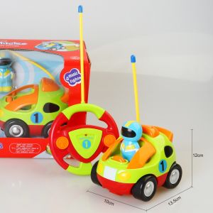 [MQLITTLESHOP] Lovely Cartoon Remote control car 1-6 years old electric toy remote control car childrens racing birthday gift cute school bus music
