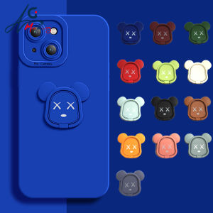 Cartoon Bear Grip Base Magnetic Car Universal 360 Finger Ring For Xiaomi Samsung Iphone Metal Stand Phone Holder