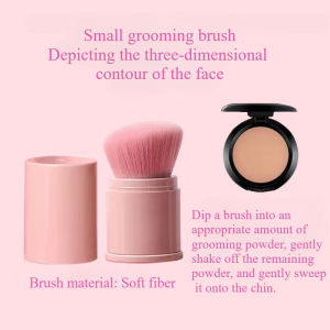 Retractable Makeup Brush Loose Powder Contouring Brush Round Head Fluffy Makeup Brushs Beauty Tools