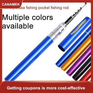 【CANAMEK 】 Ultra Short Pocket Rods Steelhead Fishing Rods Small Micro Mini Fishing Rods 1m 1.4m 1.6 Drum Reel Ice Fishing