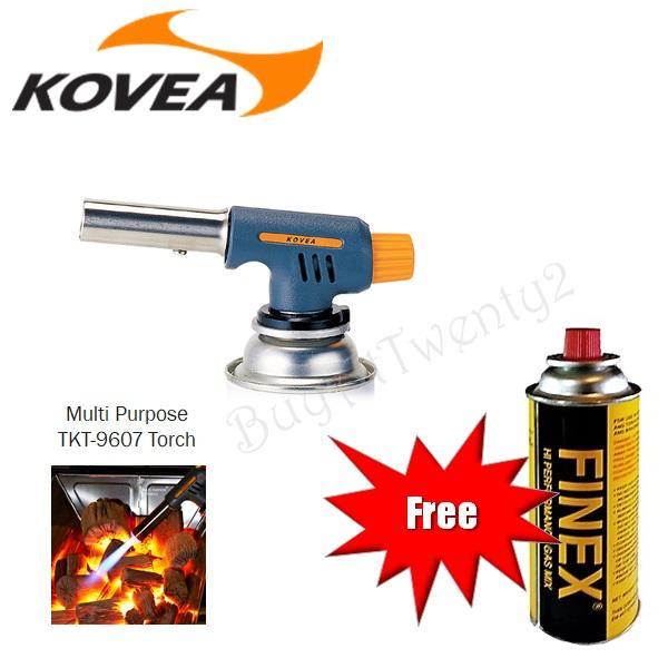 KOVEA TKT-9607 Multi Purpose Flame Torch Piezo Ignition FREE Butane Gas ...