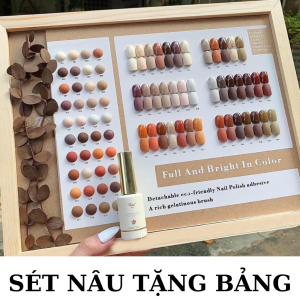 Sơn móng tay nail  Sét sơn gel móng tay chân 40 màu tặng bảng