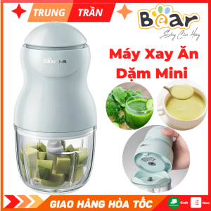 Máy Xay Cầm Tay Mini Bear B03V2 300ml  Cối Xay Thủy Tinh Borosilicat Chịu Nhiệt Cao Dễ Dàng Vệ Sinh Bảo Hành Chính Hãng 18 Tháng