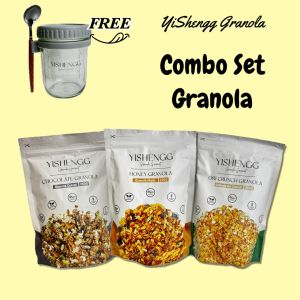 Granola Yishengg Halal (Combo Set) Low Sugar High Fiber