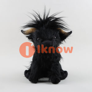 Highland Cow plush toys simulation long hair cow dolls(25cm)