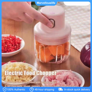 250ML Mini Electric Garlic Masher Durable Mini Crusher Chopper USB Charging Meat Grinder Kitchen Gadgets