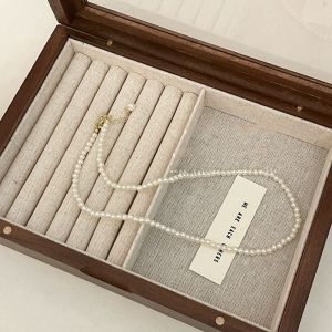 SEEMAY Minimalism Girls Large Pearl Baroque Beaded White Pearl Women Clavicle Chain Korean Style Necklace Pearl Necklace Pearl Chokers