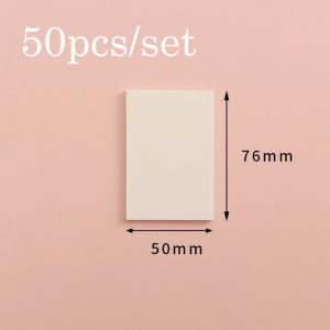 50pcs/set Transparent Sticky Notes Memo Pad Self-adhesive Paper for Office School Notebook Supplies Cute Bookmark Ins Style