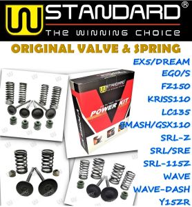 Wstandard V-Power Kit [EX5/DREAM/FUTURE/KRISS/WAVE/DASH/SRL/Z/SRE/LC/Y15/FZ/EGO/S/SMASH/GSX/FI/110/125/135/150] Engine Enjin Valve Spring Seal Set