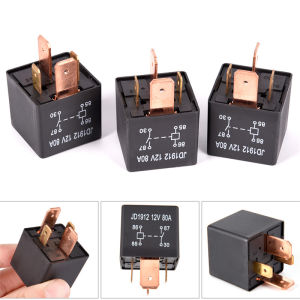 [caichuitan] Waterproof Heavy Duty Relay 4Pin DC 24V 12V 80A JD1912 Automotive Car Relay