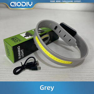 AIODIY Ultra lightweight COB running light Type - rechargeable wristband with three adjustable levels waterproof and sweat proof lightweight running light