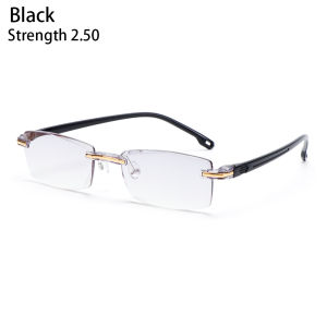 Q-1151 STORE +1.0 to 3.0 Degree Rimless Diamond-cut Computer Gaming Reading Glasses Presbyopia Glasses Radiation Protection Anti Blue Light
