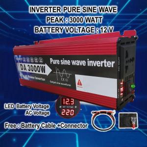 inverter puresinewave อินเวอร์เตอร์1600W12v อินเวอร์เตอร์ชนิดเพียวซายจ่ายกระแสไฟในรูปแบบเดียวกับไฟบ้านคุณสมบัติแปลงไฟจากDCเป็นACวัตต์อินเวอร์เตอร์ไฟฟ้า อินเวอร์เตอร์แปลงไฟ อินเวอร์เตอร์โซล่าเซลล์ Pure sine wave Power Inverter อินเวอร์เตอร์ไฟฟ้าแบบพกพา