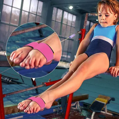 LIXADA Cheerleading Dance Practice Ankle Strap 2pcs Gymnastics Toe Trainer Bands Lightweight Multipurpose Comfortable for Tumbling Training