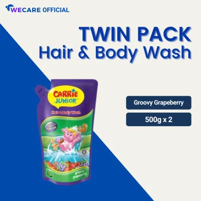 Carrie Junior Baby Hair & Body Wash Value Pack (475g/500g x 2) - 6 Variants | We Care