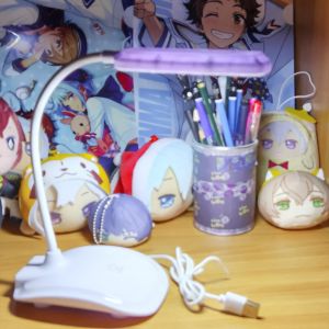 Lampu Meja Belajar LED USB Battery Baterai Sentuh Portable 3 Mode Cahaya Murah Grosir